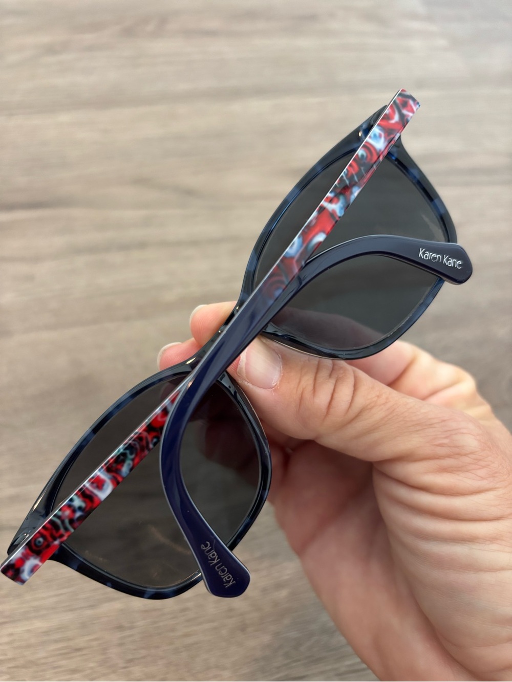 Karen Kane Marsann Blue Tortoise Eyeglass Glasses Frames 53-18-135 - Picture 10 of 13